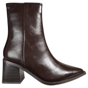 Botines Buonarotti Liso Tacón A-6024 Marrón