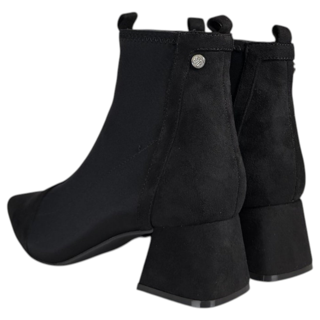 Botines Buonarotti Punta Elásticos A-6008 Negro