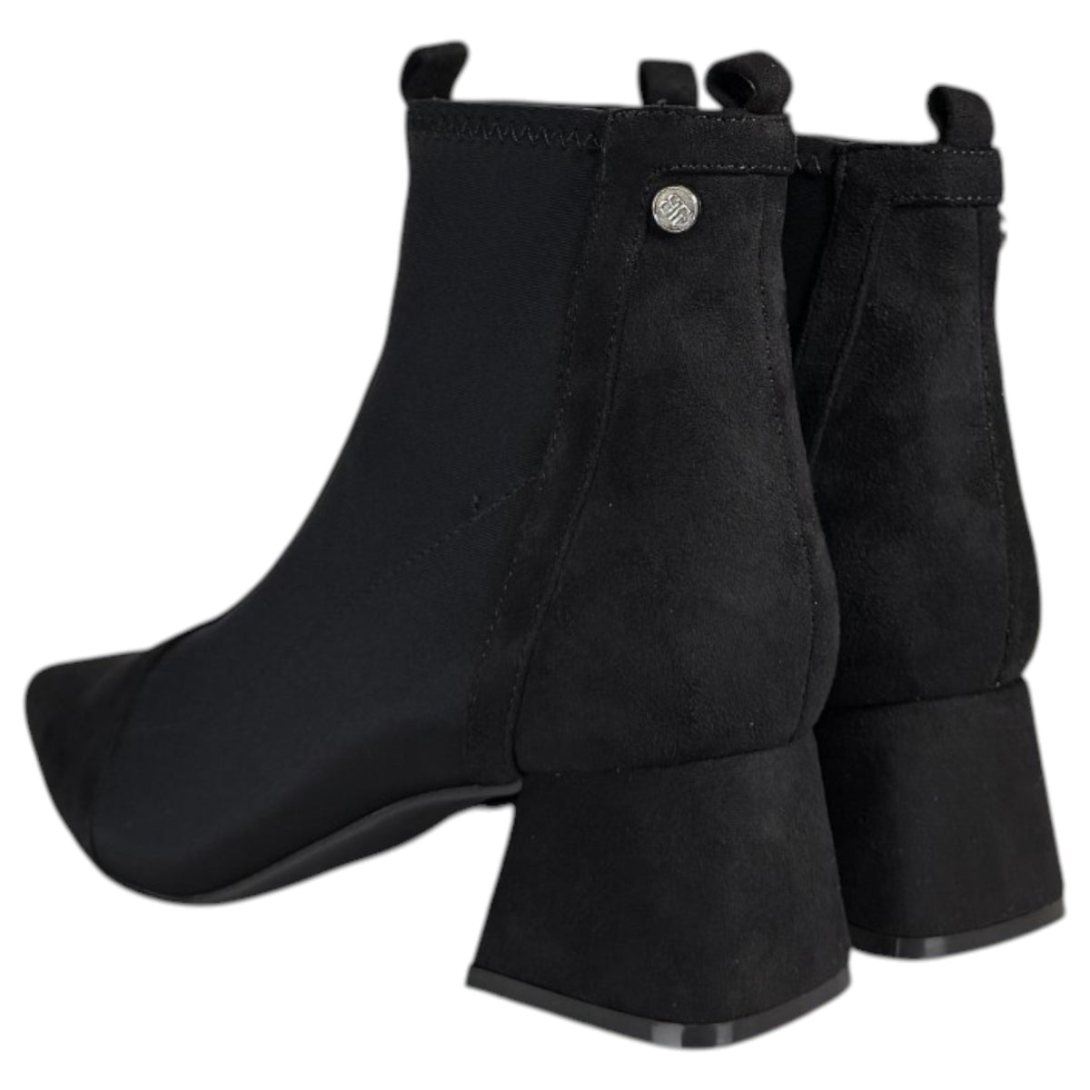Botines Buonarotti Punta Elásticos A-6008 Negro