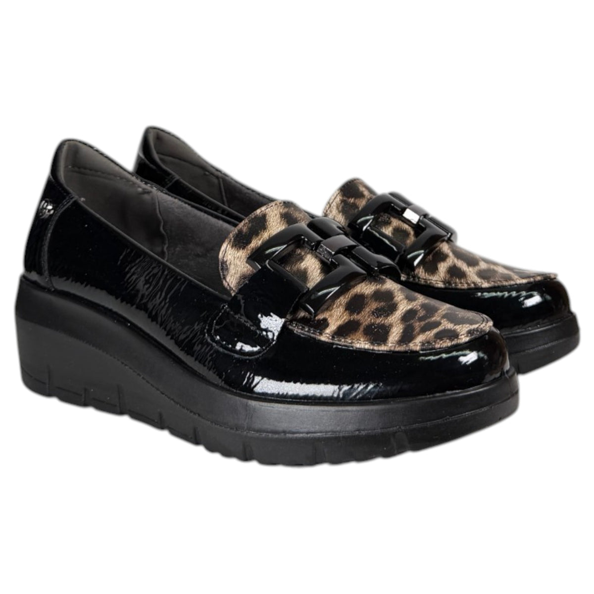 Mocasines Mysoft Hebillas 26M585 Negro Leo