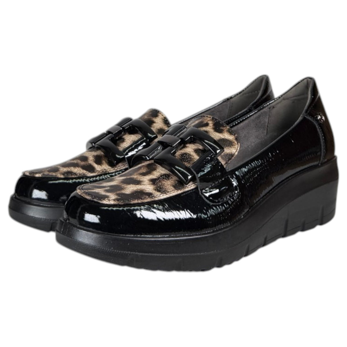 Mocasines Mysoft Hebillas 26M585 Negro Leo