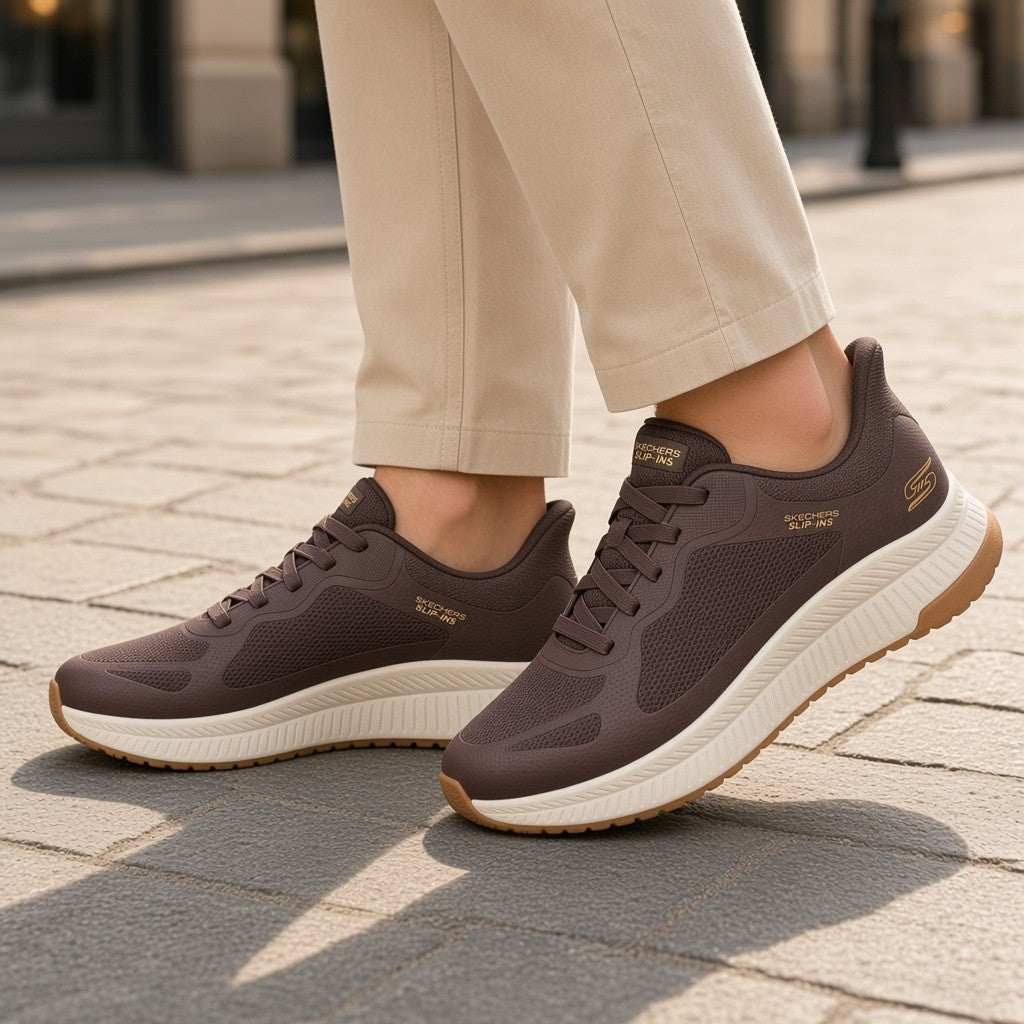 Zapatillas Skechers Skechers Slip-ins: BOBS Sport Squad Chaos 4 118423 Chocolate