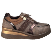 Zapatos Deportivos Mysoft Cuña Glitter 26M578 Café