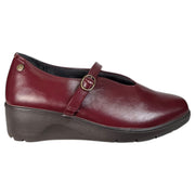 Zapatos Merceditas Mysoft Cuña Hebilla 26M502 Burdeos