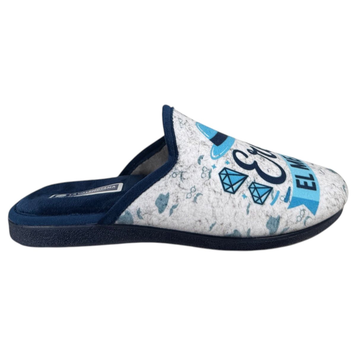Zapatillas de Casa La Valenciana Mejor Papá del Mundo 463 Marino