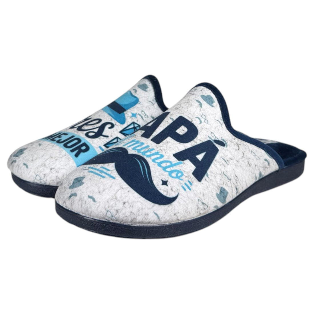 Zapatillas de Casa La Valenciana Mejor Papá del Mundo 463 Marino