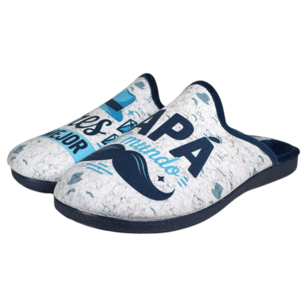 Zapatillas de Casa La Valenciana Mejor Papá del Mundo 463 Marino