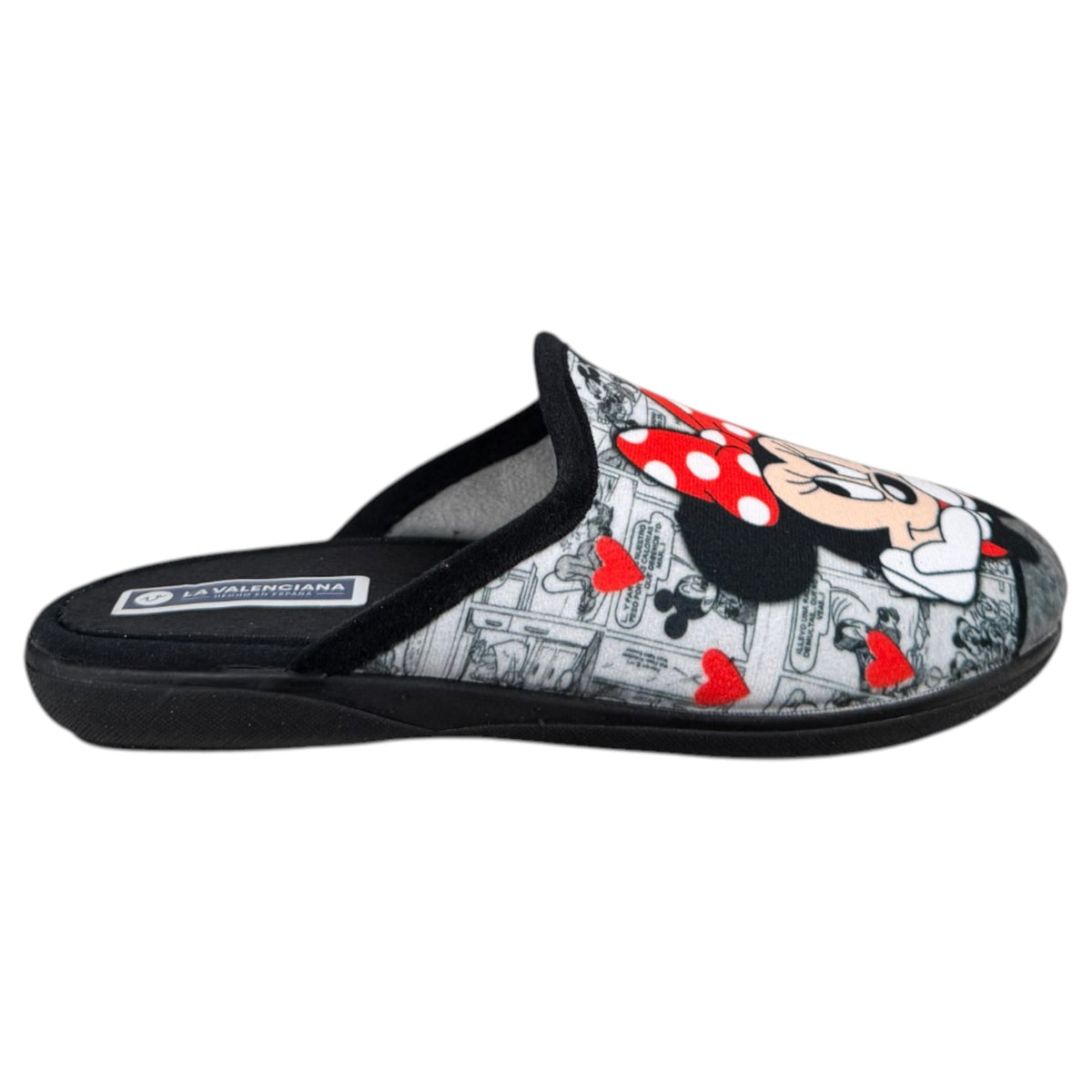 Zapatillas de Casa La Valenciana Mickey & Minnie 881 Negro