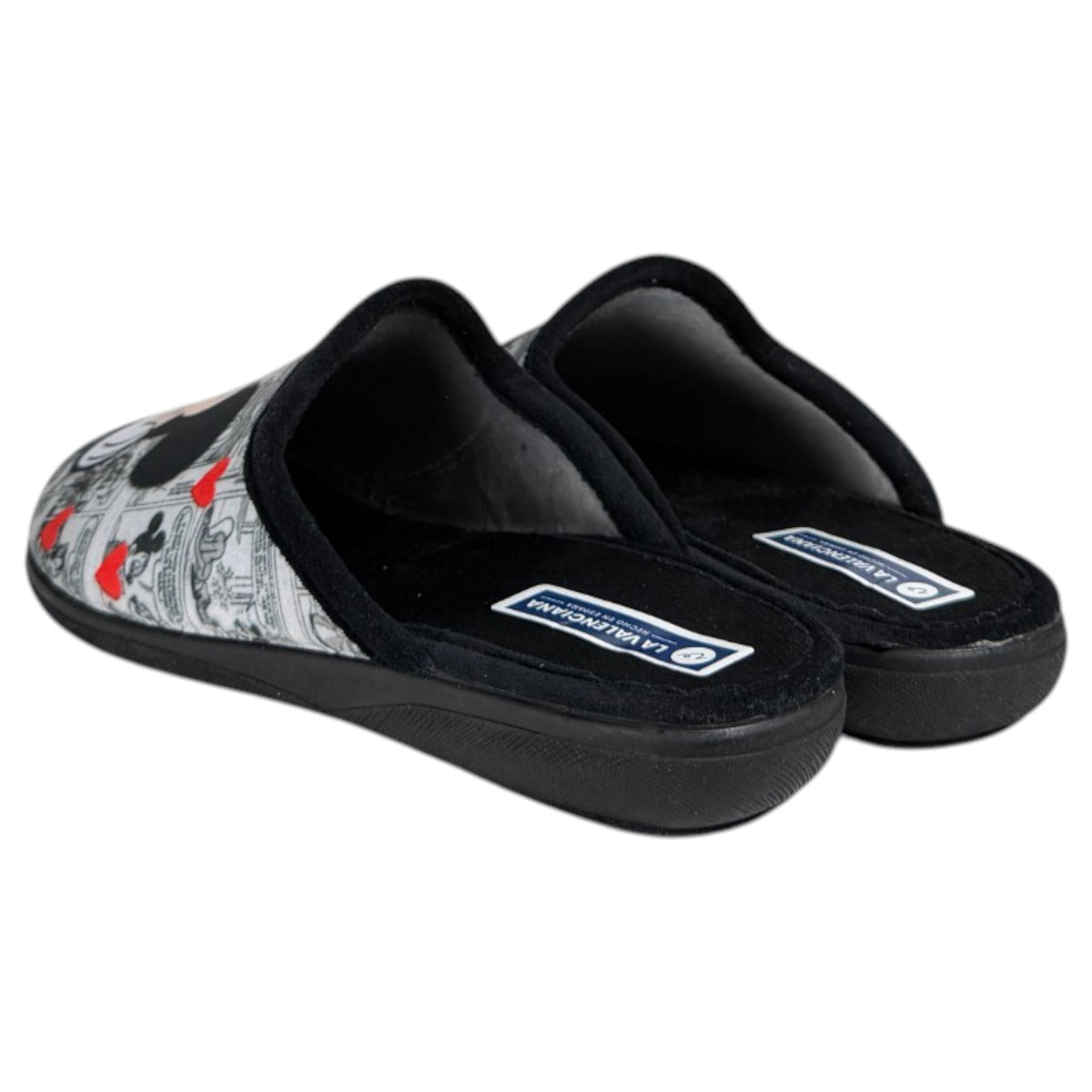 Zapatillas de Casa La Valenciana Mickey & Minnie 881 Negro