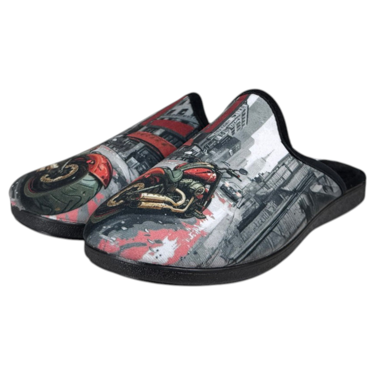 Zapatillas de Casa La Valenciana Moto 467 Negro
