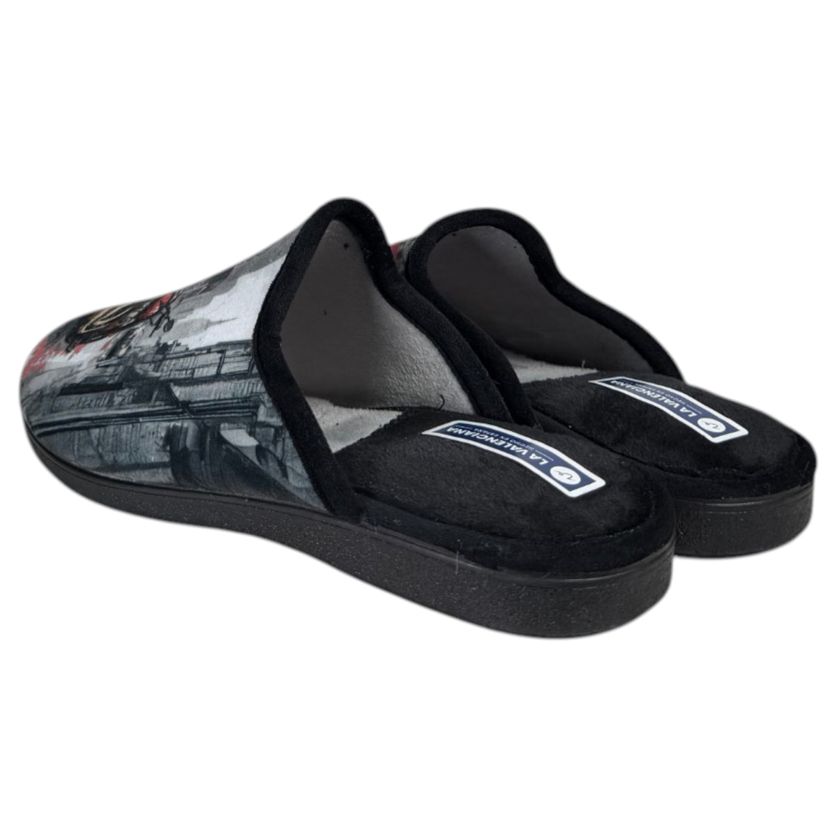 Zapatillas de Casa La Valenciana Moto 467 Negro