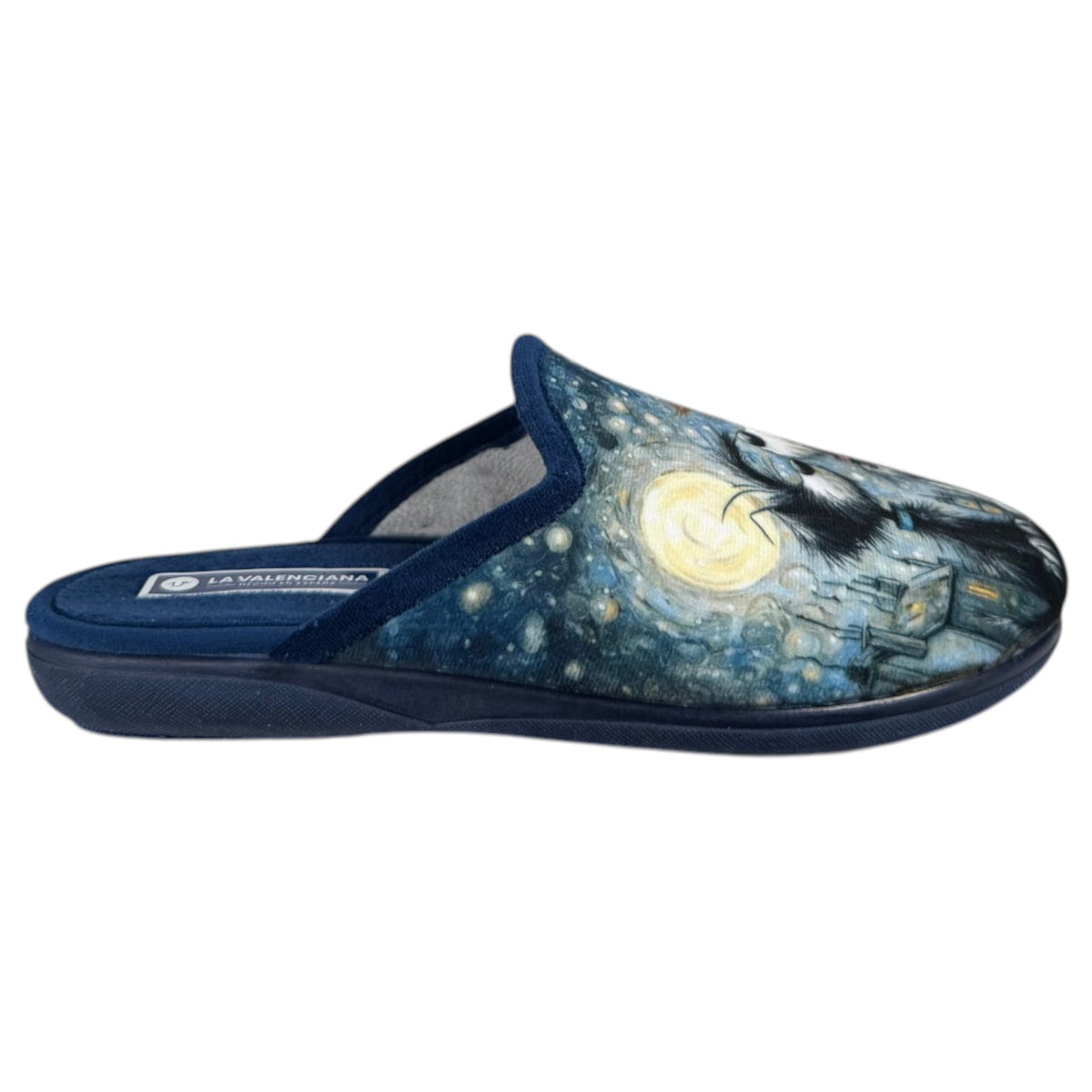 Zapatillas de Casa La Valenciana Perros Luna 859 Marino