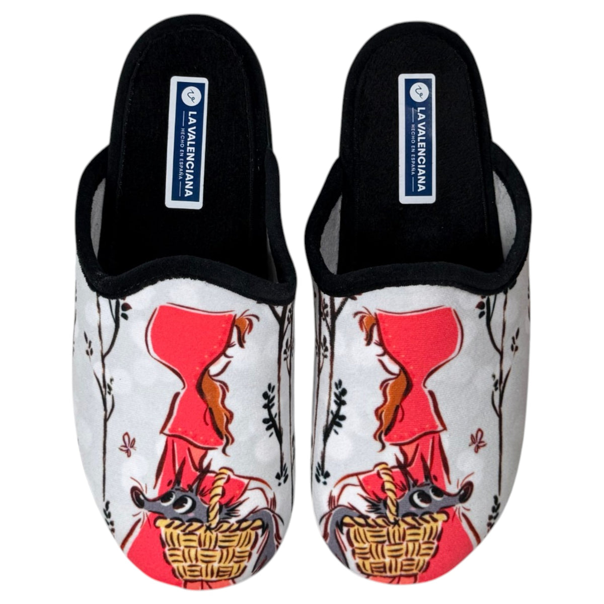 Zapatillas de Casa La Valenciana Caperucita 899 Negro