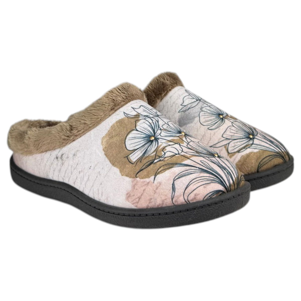 Zapatillas de casa para mujer Plumaflex by Roal 12213 Amapolas