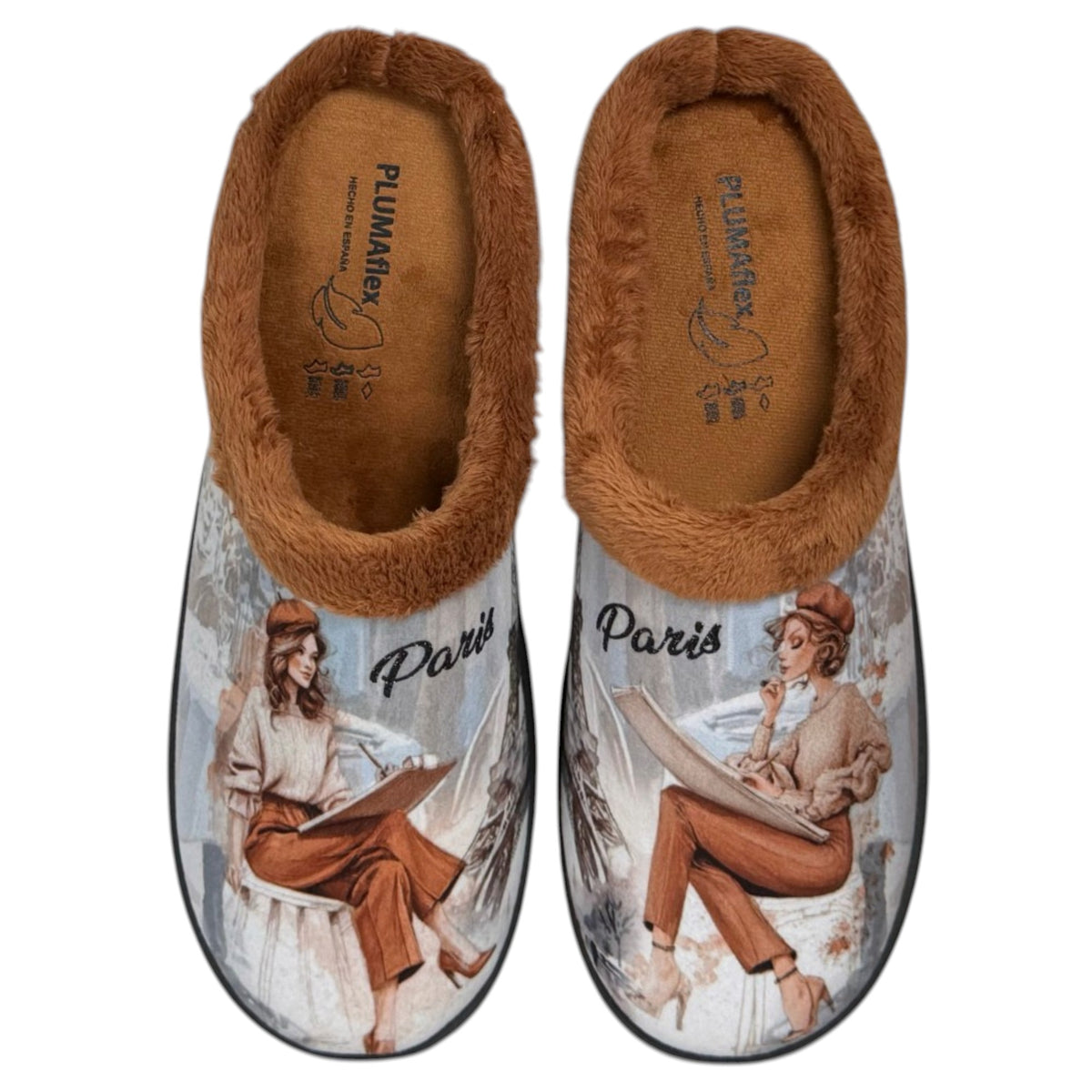 Zapatillas de casa para mujer Plumaflex 12213 ARTPARÍS