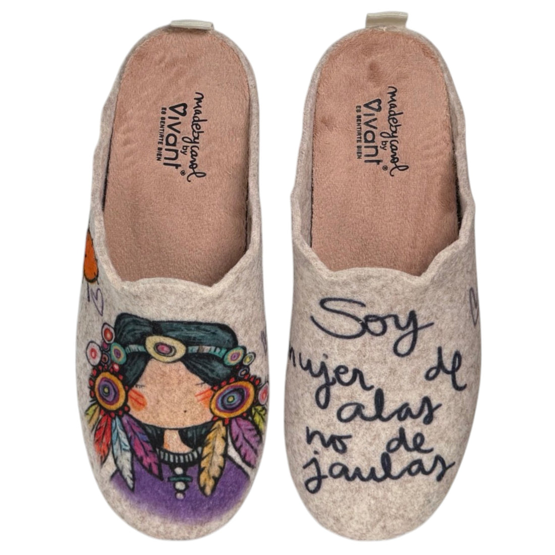 Zapatillas de Casa Vivant Soy Mujer 262095 Beig