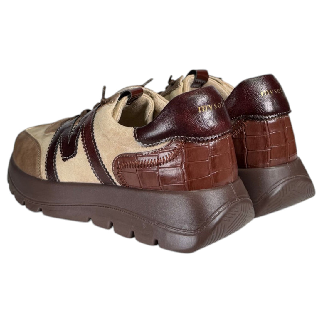Zapatos Deportivos Mysoft 26M627 Beige