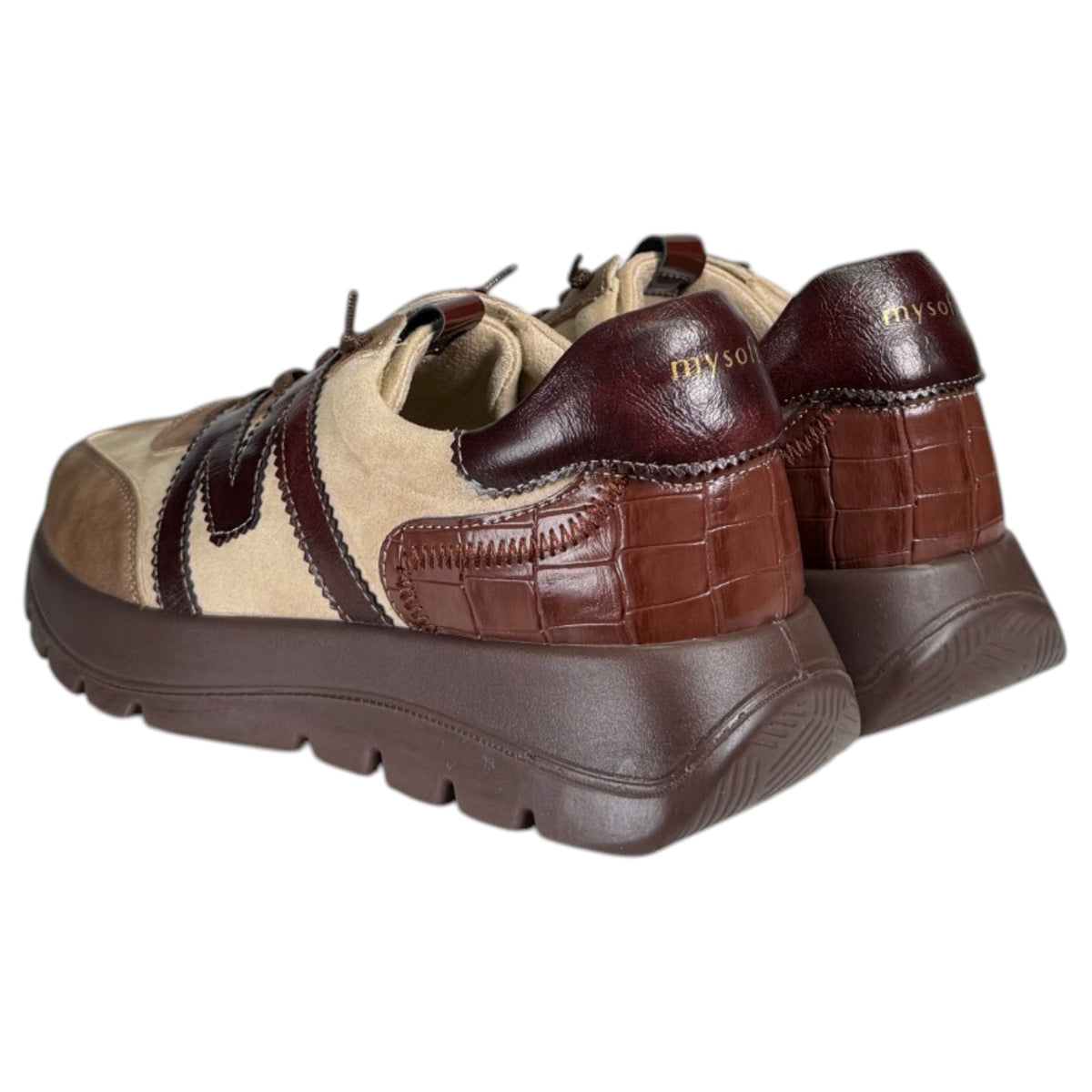 Zapatos Deportivos Mysoft 26M627 Beige