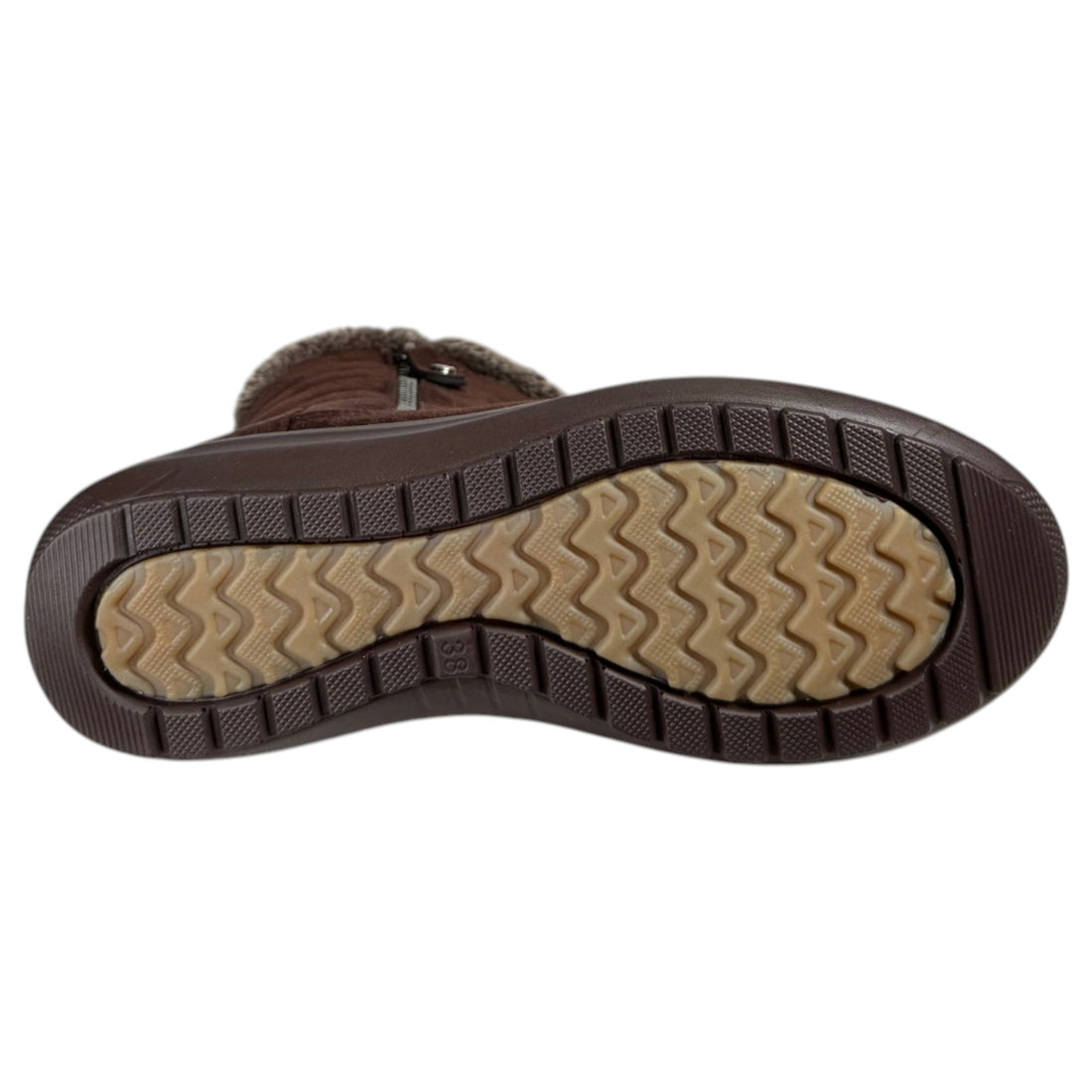 Botines Mysoft Cuello Pelitos 26M657 Café