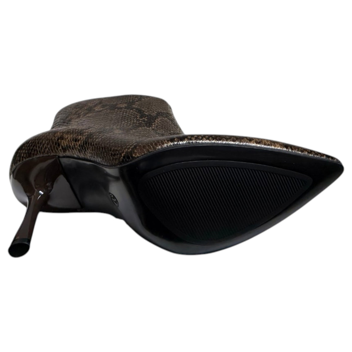 Botines Corina Tacón Serpiente M6702 Café
