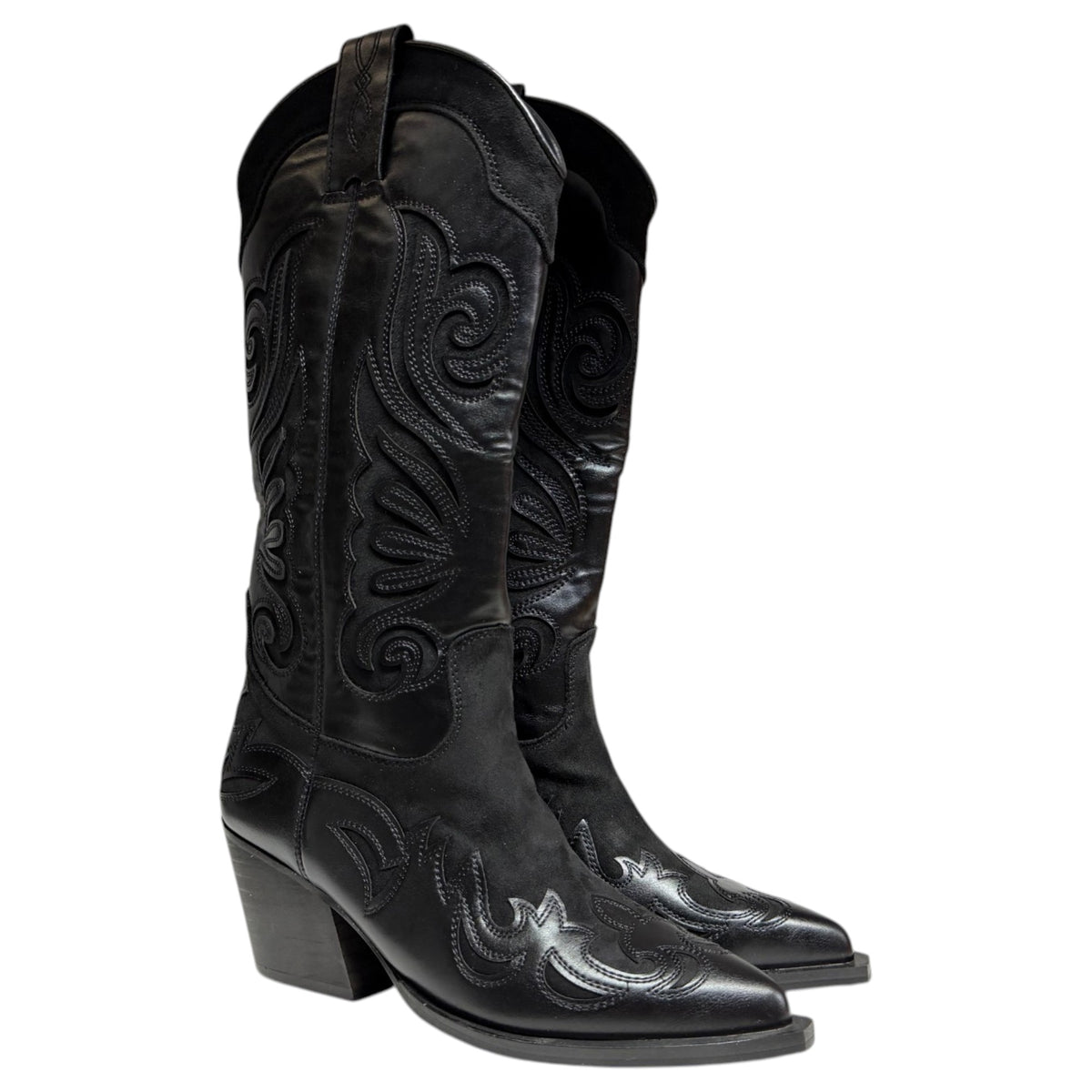Botas Altas Corina Cowboy M6763 Negro