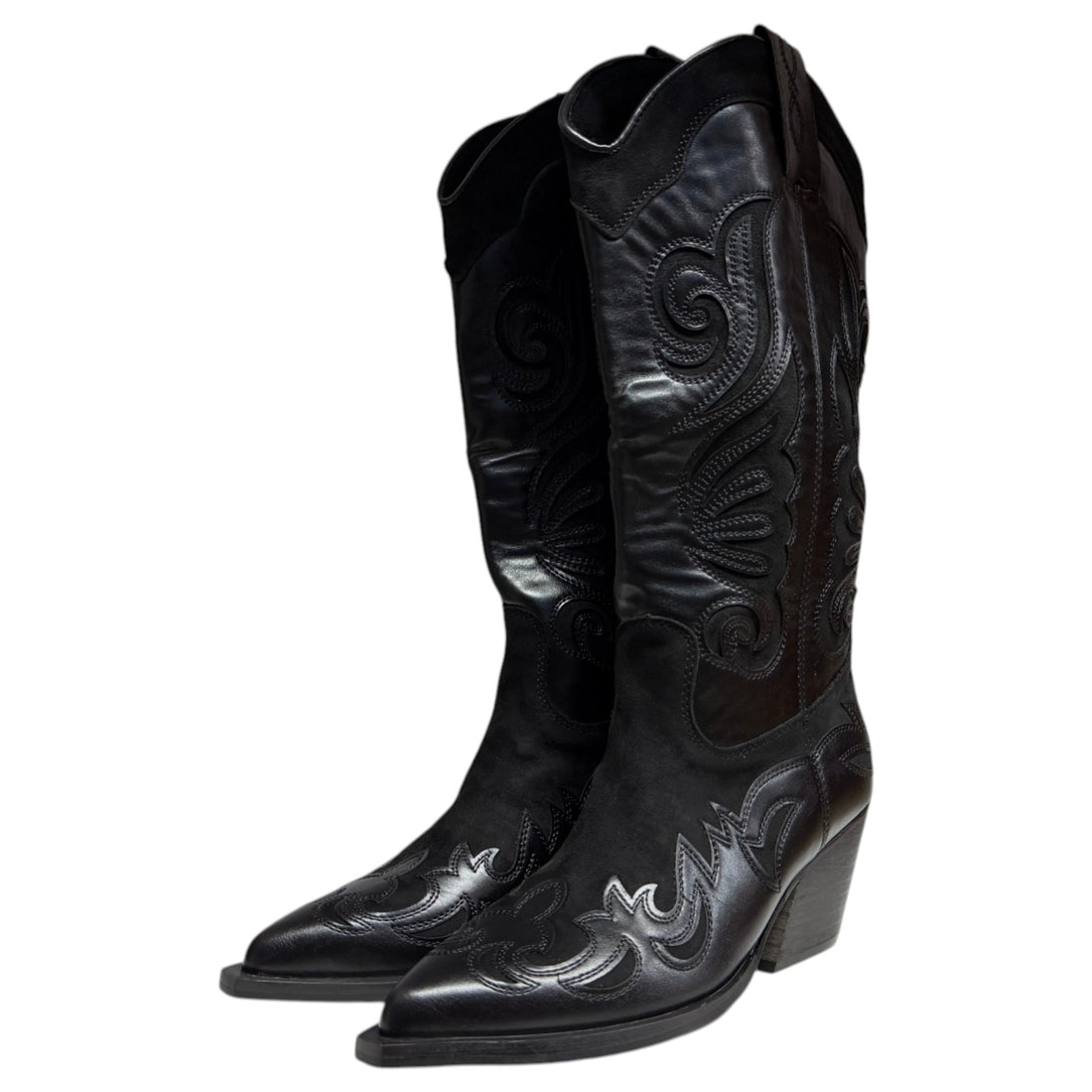 Botas Altas Corina Cowboy M6763 Negro