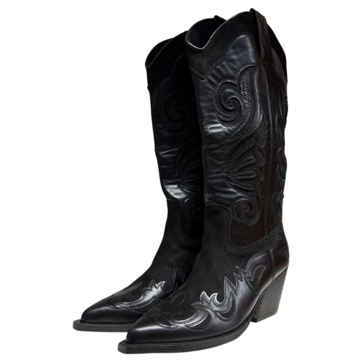 Botas Altas Corina Cowboy M6763 Negro