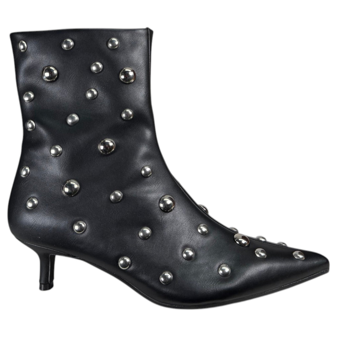Botines Corina Tachas Punta M6567 Negro
