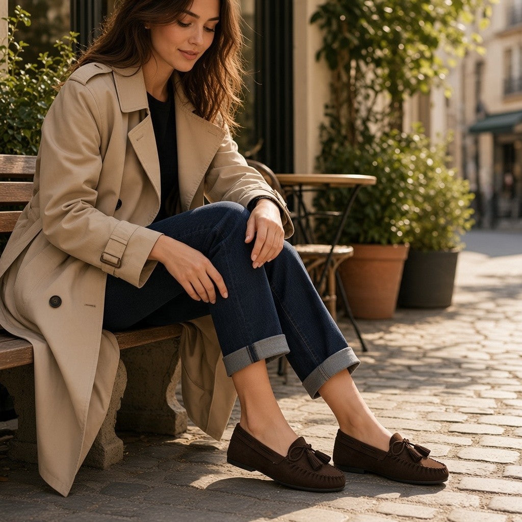 Mocasines Corina Borlas M6640 Café