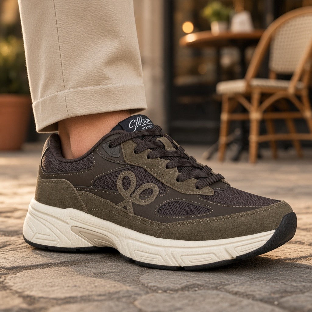 Zapatillas Silbon Running Tono Marrón