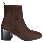 Botines café Corina M6855 con tacón ancho