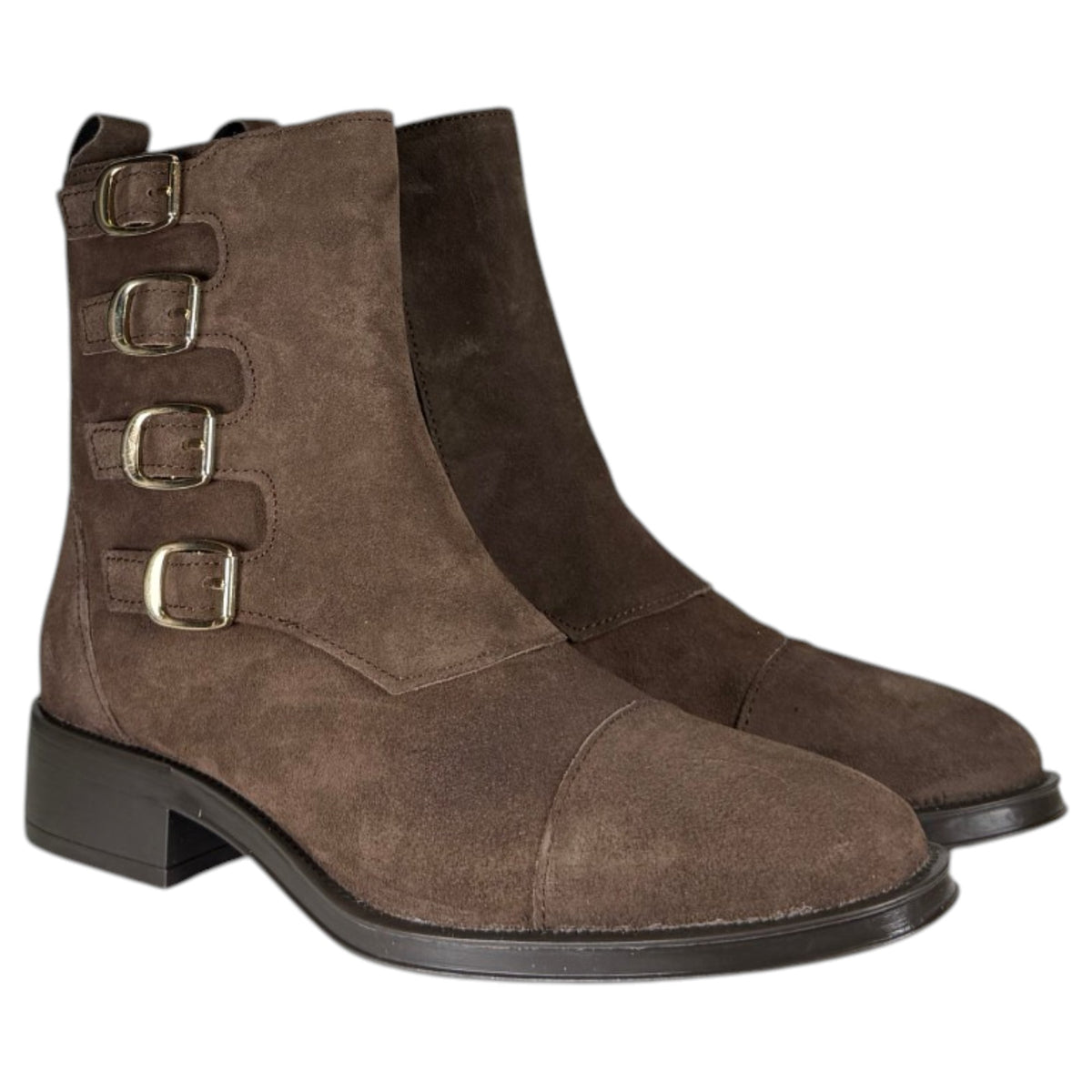 Botines Another Trend Tapa Hebillas 57161125 English Brown