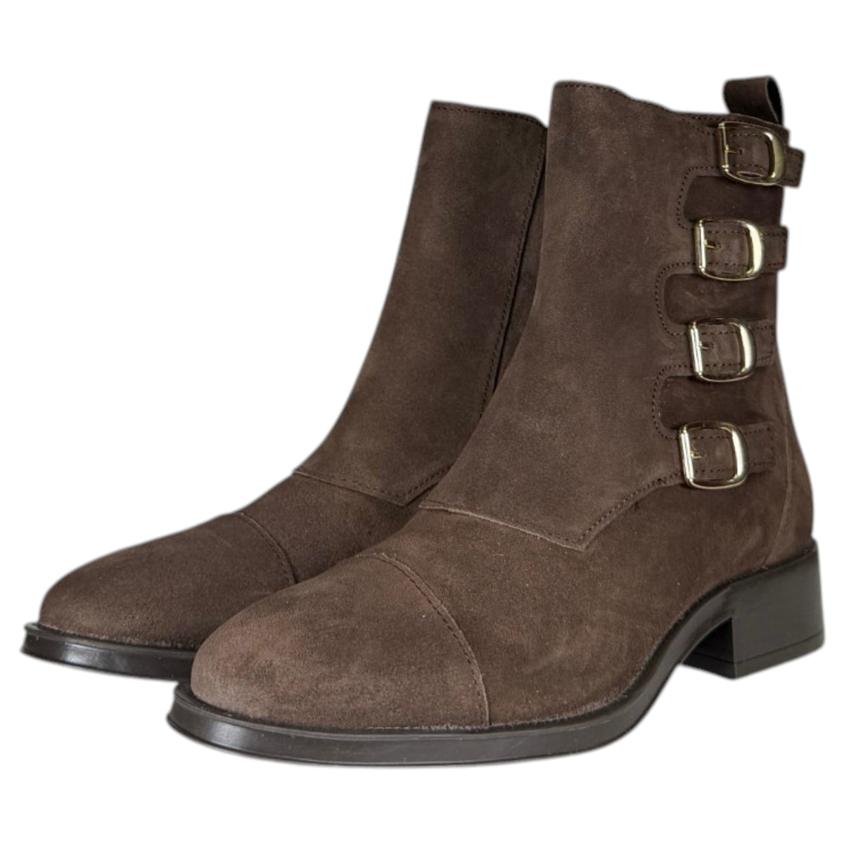 Botines Another Trend Tapa Hebillas 57161125 English Brown
