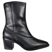Botines Another Trend Tacón Tachas 56501705 Negro