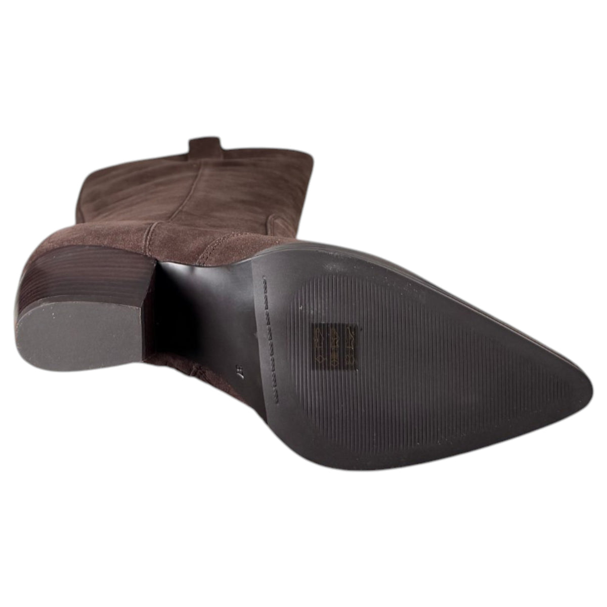 Botas altas de serraje Another Trend 56781161 Mogano