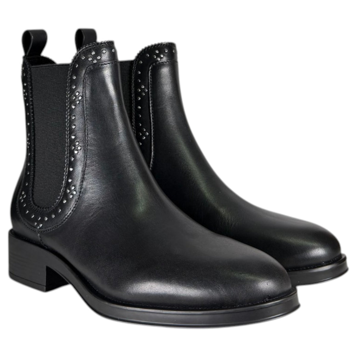 Botines Another Trend Tapa Tachas 57140105 Negro