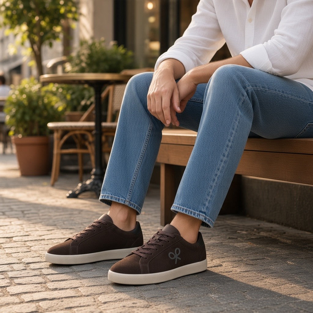 Zapatillas Silbon Serraje Desgastada Marrón