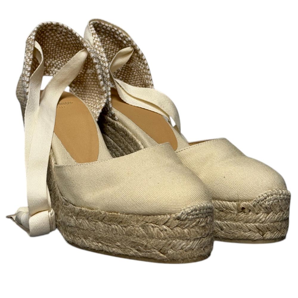 Alpargatas Castañer Carina/8ED/001 Ivory - imagen 3