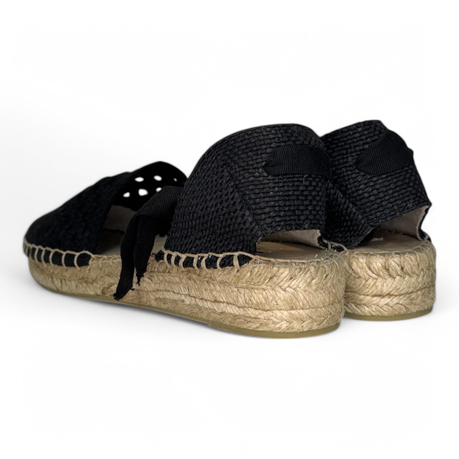 Alpargatas Corina Cintas Croché M4321 Negro - imagen 5