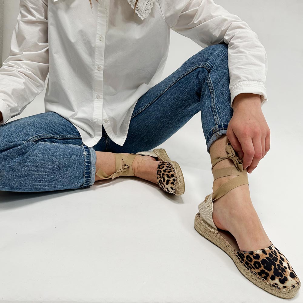 Alpargatas Corina Cintas Leopardo M5383 Leopardo - imagen 2
