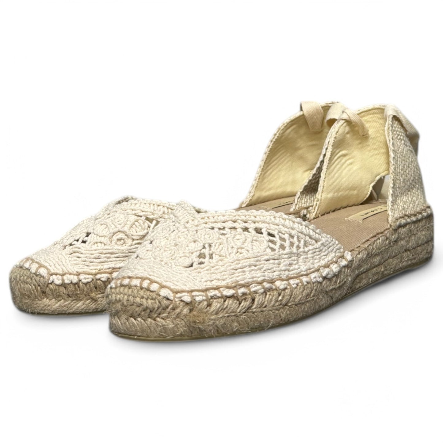 Alpargatas Corina Croché Escote Corazón M5421 Natural - imagen 5