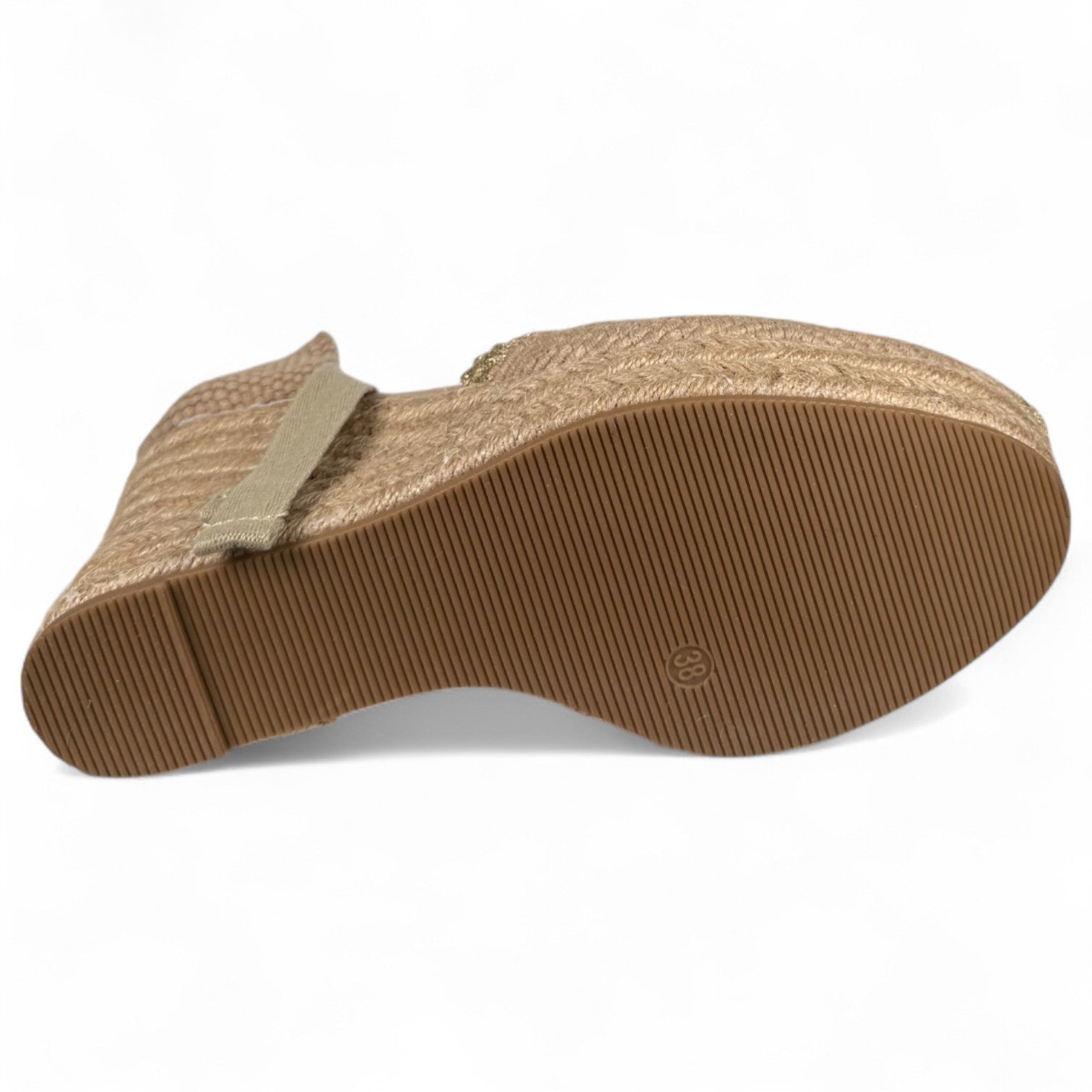 Alpargatas Corina Cuña Bordados M5386 Natural - imagen 5