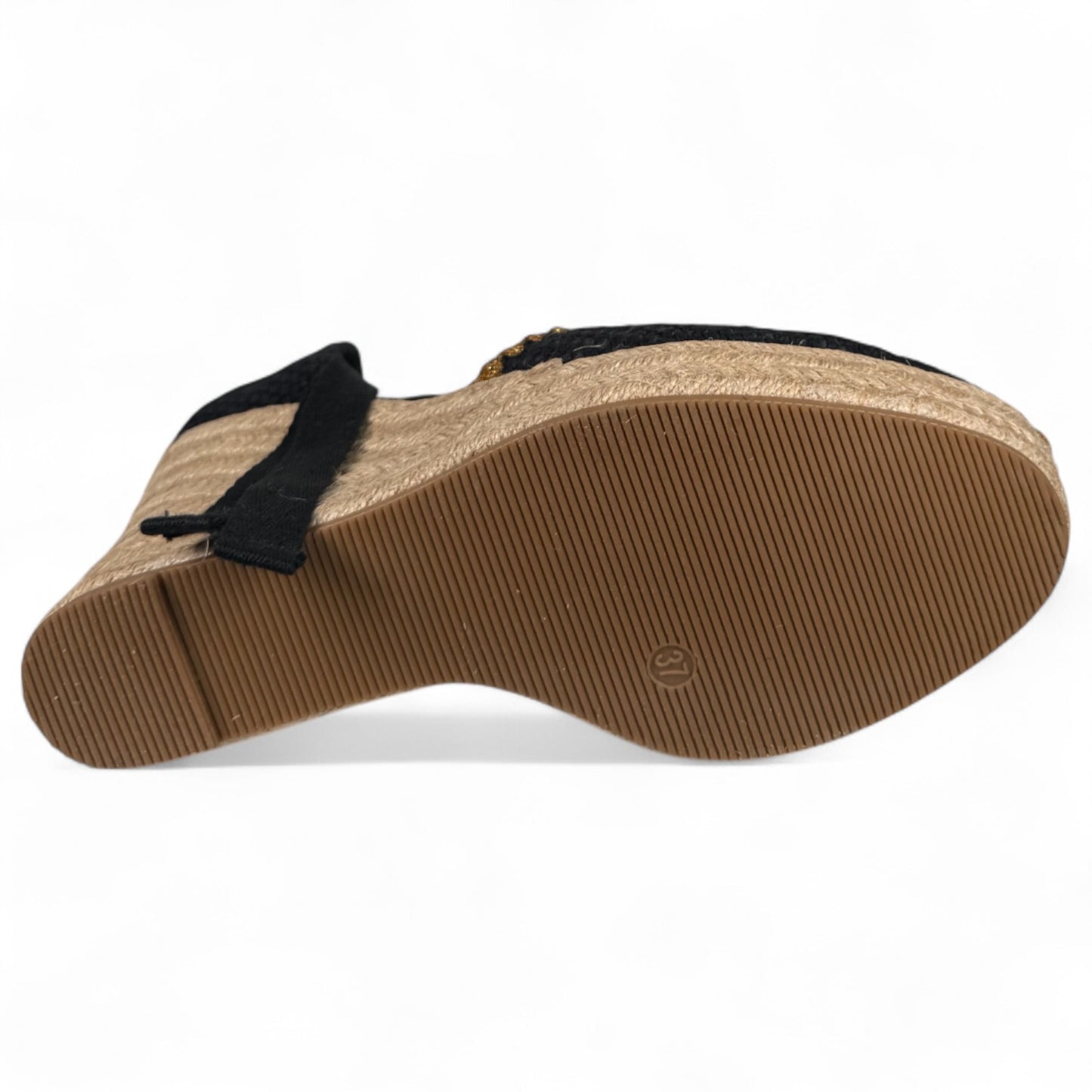 Alpargatas Corina Cuña Bordados M5386 Negro - imagen 5