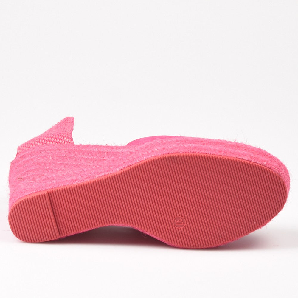 Alpargatas Corina Cuña Cintas M4298 Fucsia - imagen 8