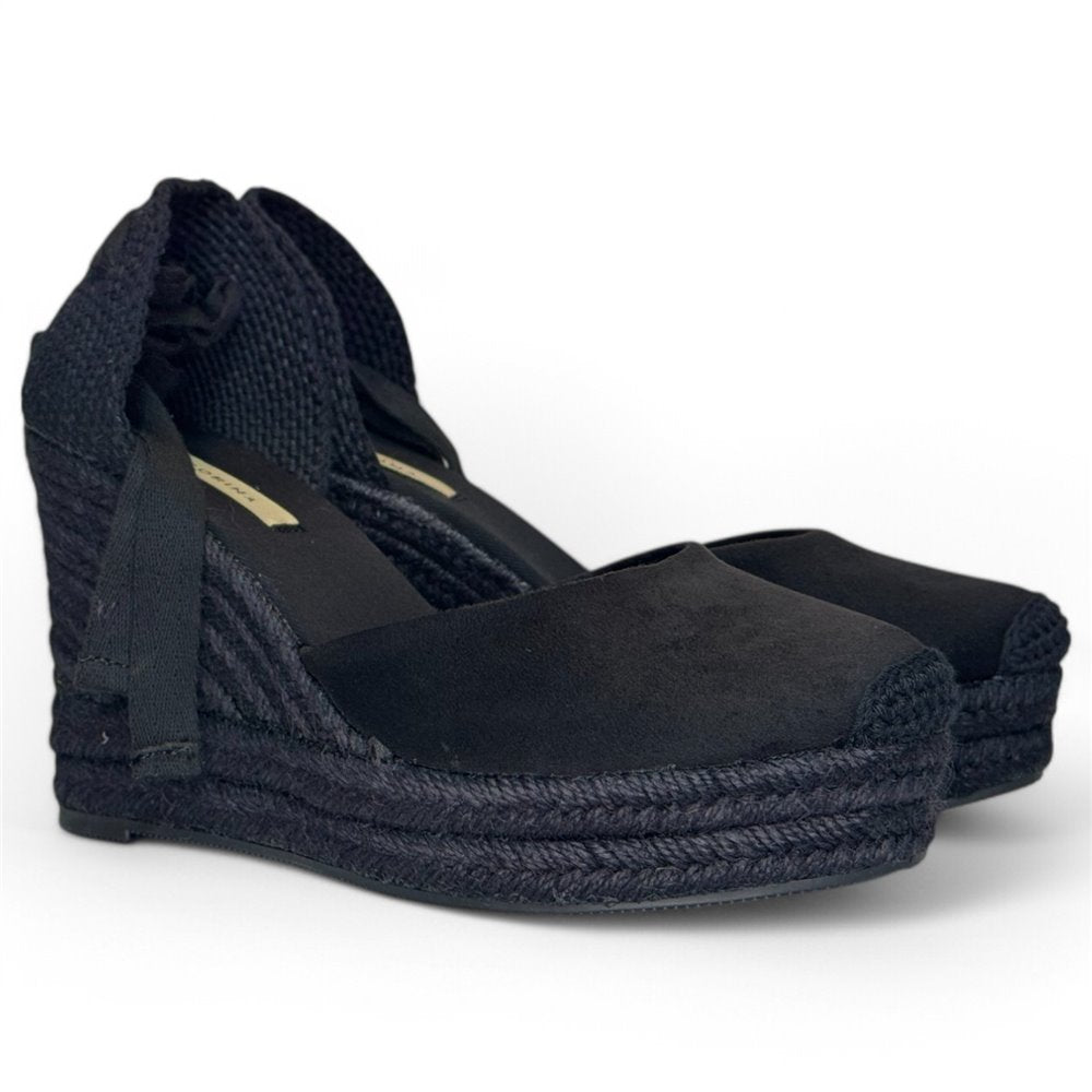 Alpargatas Corina Cuña M5388 Negro - imagen 3