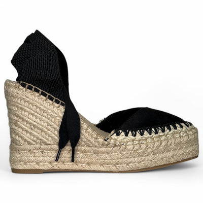 Alpargatas Corina Puntera Cosida M5380 Negro