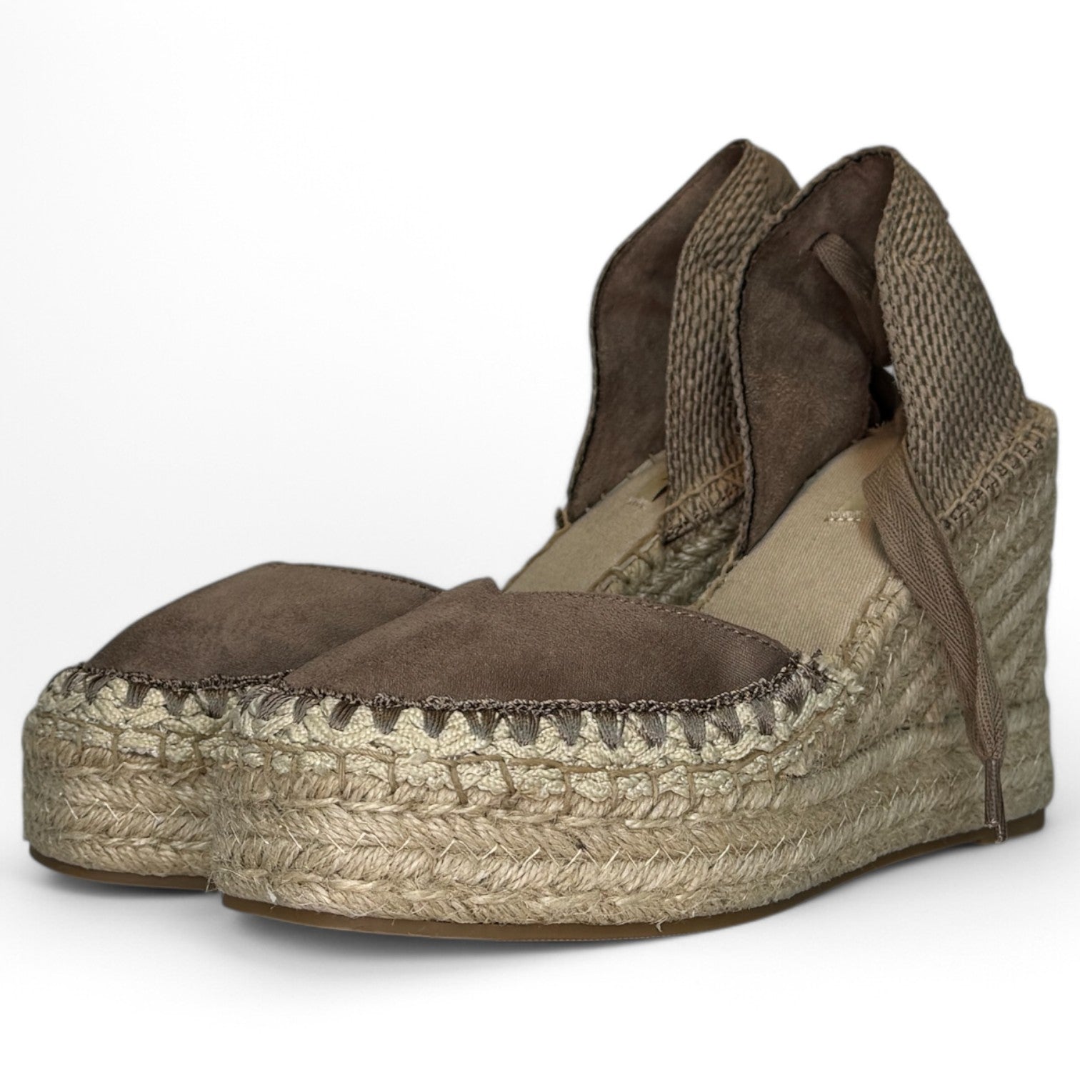 Alpargatas Corina Puntera Cosida M5380 Taupe - imagen 5