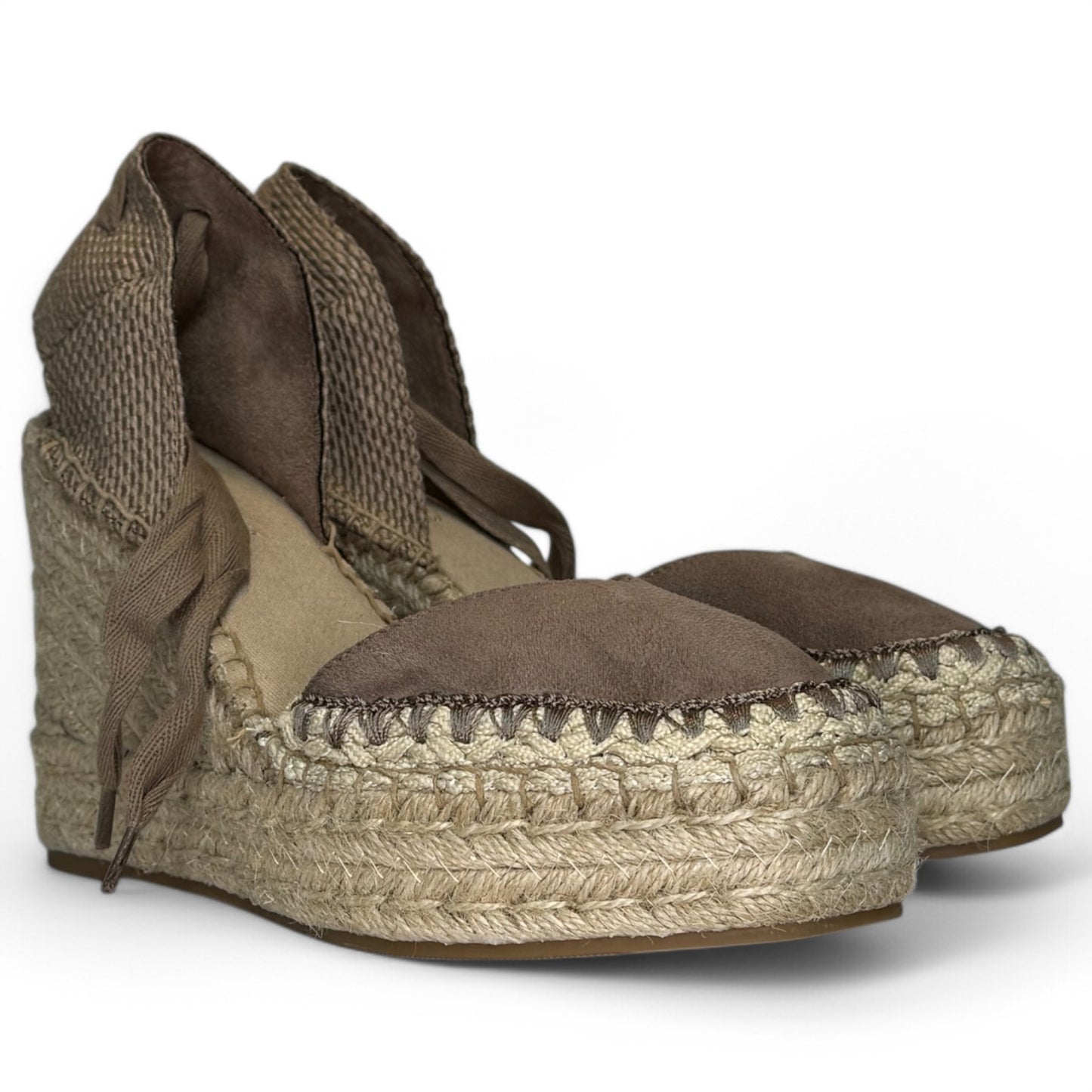 Alpargatas Corina Puntera Cosida M5380 Taupe - imagen 4