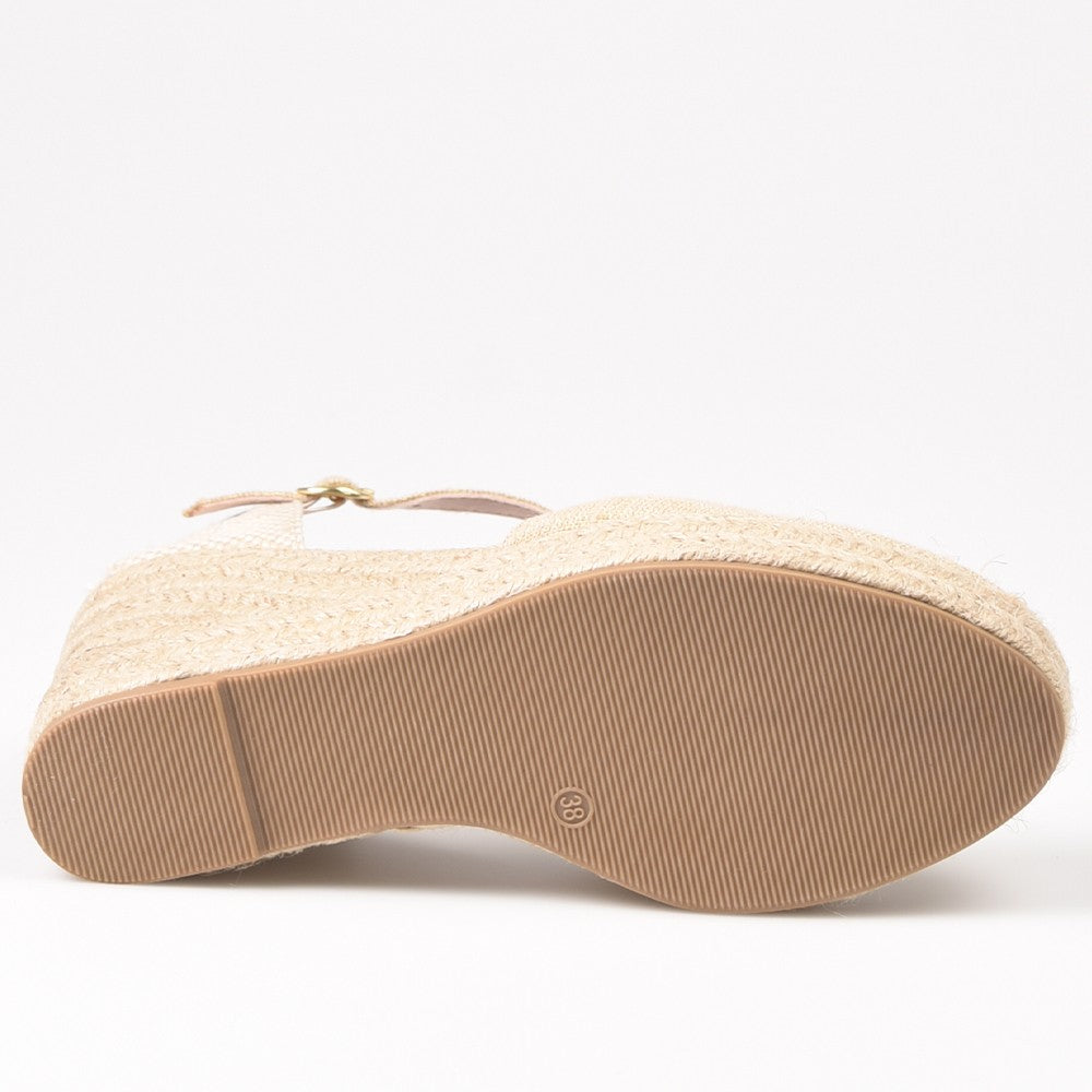 Alpargatas Corina Tejido M4304 Oro - imagen 5