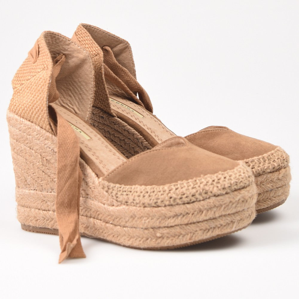 Alpargatas Corina Trenzado M4290 Camel - imagen 2